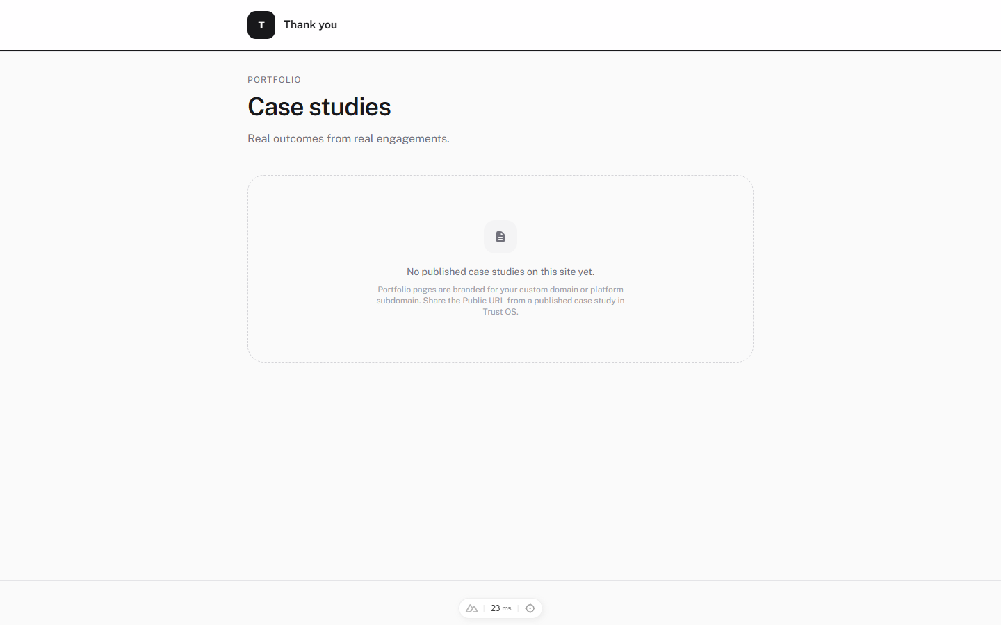 Public case studies